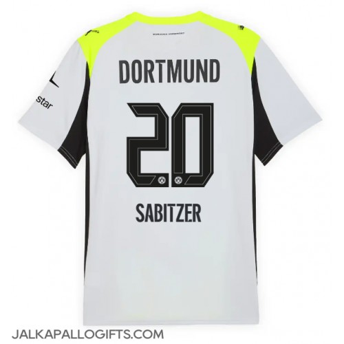 Borussia Dortmund Marcel Sabitzer #20 Vieraspaita 2025-26 Lyhythihainen
